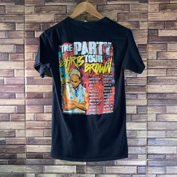 Chris Brown Fabulous The Party Tour T-shirt Size Small Delta Pro Weight - Picture 2 of 8